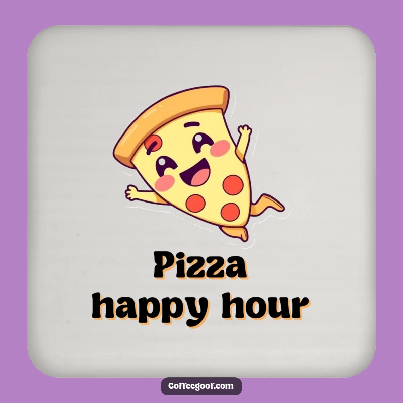 Funny Pizza Dive Coaster - Hilarious Protection for Your Surfaces