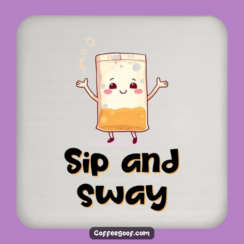 Funny Dancing Teabag Coasters: Protect Surfaces with Steamy Charm, Gift Set