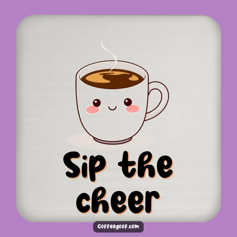 Funny Coffee Cup Coaster: Protective Steaming Handle Design, Humorous Table Gift