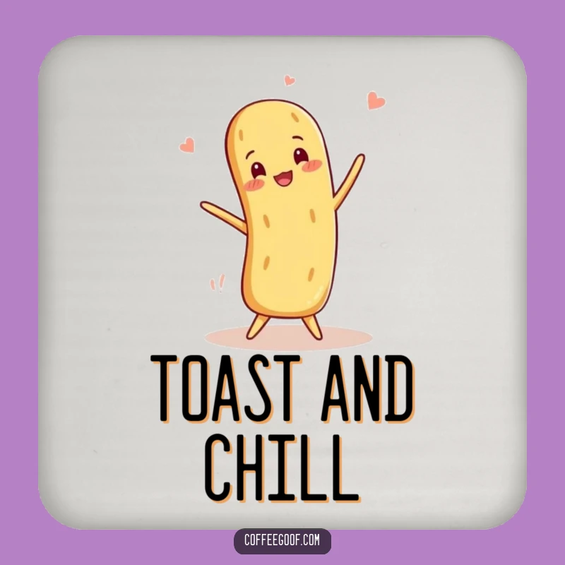 Funny Baguette Balance Coasters: Protect Surfaces with Culinary Wit, Gift Set