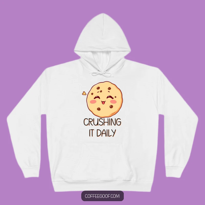 Funny Winking Cookie Hoodie - Cozy Up with a Cheeky Wink!