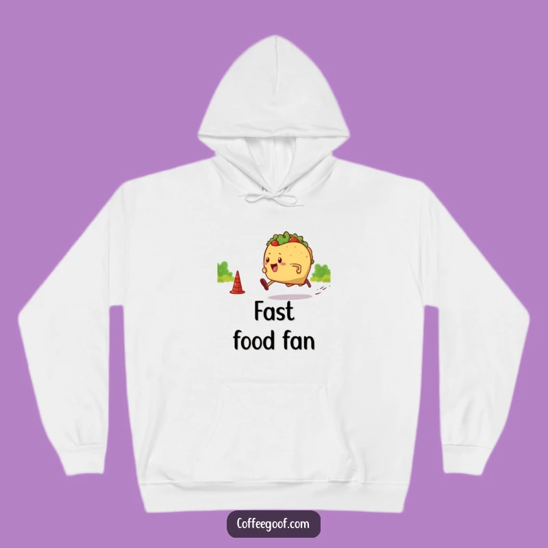 Funny Hoodie: Sprinting Taco Design, Cozy Apparel, Ultimate Funny Gift