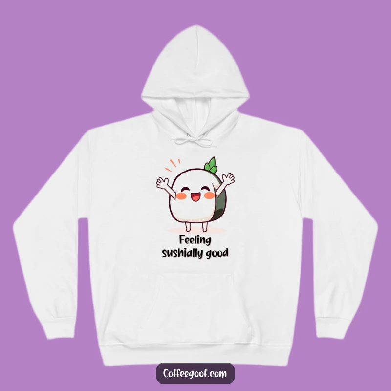 Funny Sushi Wave Hoodie: Cozy Up with Asian-Inspired Fun, Best Gift