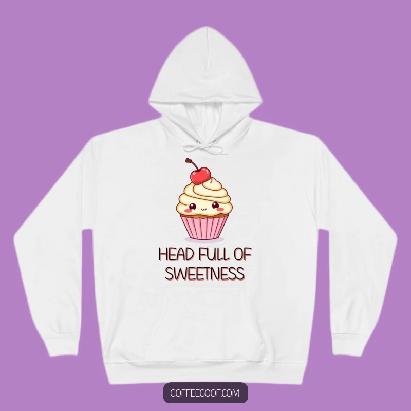 Funny Cupcake Cherry Hoodie: Cozy Up with Sweet Style, Comfort Gift