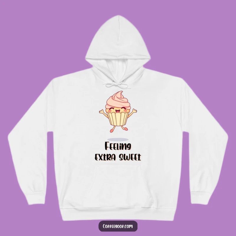 Funny Cupcake Jump Hoodie: Cozy Up with Sweet Fun, Best Gift