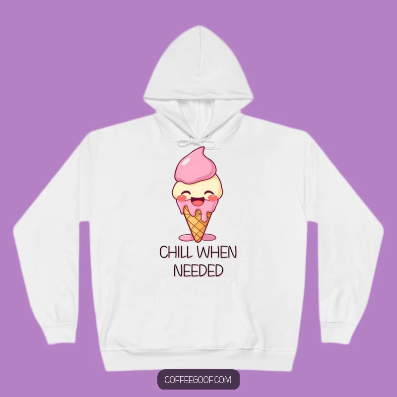 Funny Giggling Ice Cream Hoodie - Cozy Melts, Ultimate Funny Gift