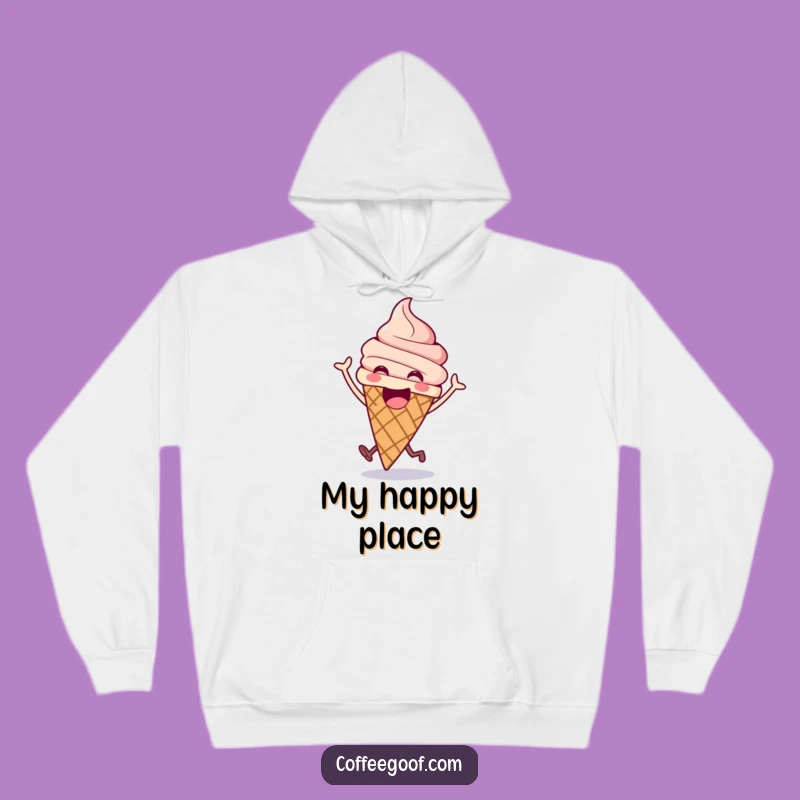 Funny Ice Cream Hoodie: Cozy Cone for Sweet Comfort and Fun