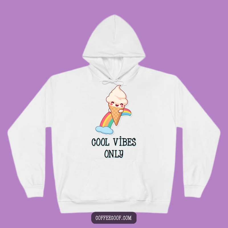 Funny Ice Cream Rainbow Hoodie: Cozy Up with Sweet Adventures, Best Gift