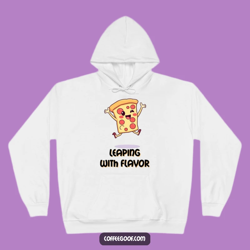 Funny Pizza Leap Hoodie: Cozy Celebratory Slice Sweatshirt, Gift