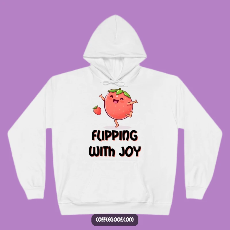 Funny Strawberry Cartwheel Hoodie - Cozy Glee, Ultimate Funny Gift