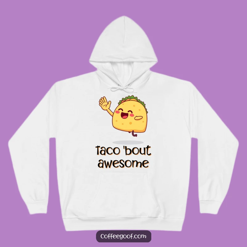 Funny Taco High-Five Hoodie - Cozy & Hilarious Fiesta Apparel