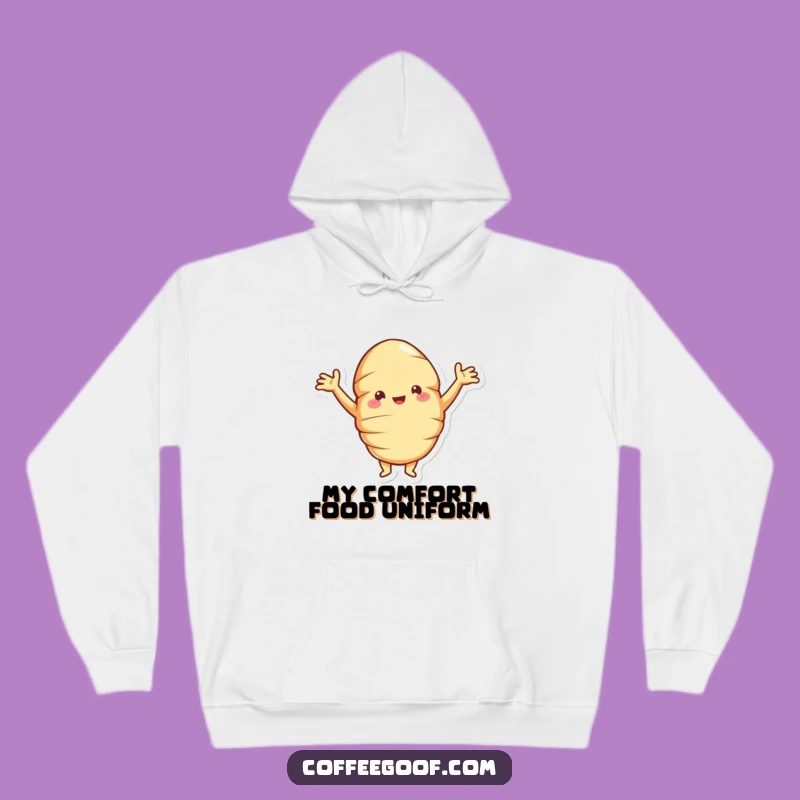 Funny Croissant Hoodie: Cozy & Comical Pastry Wear for Cold Mornings