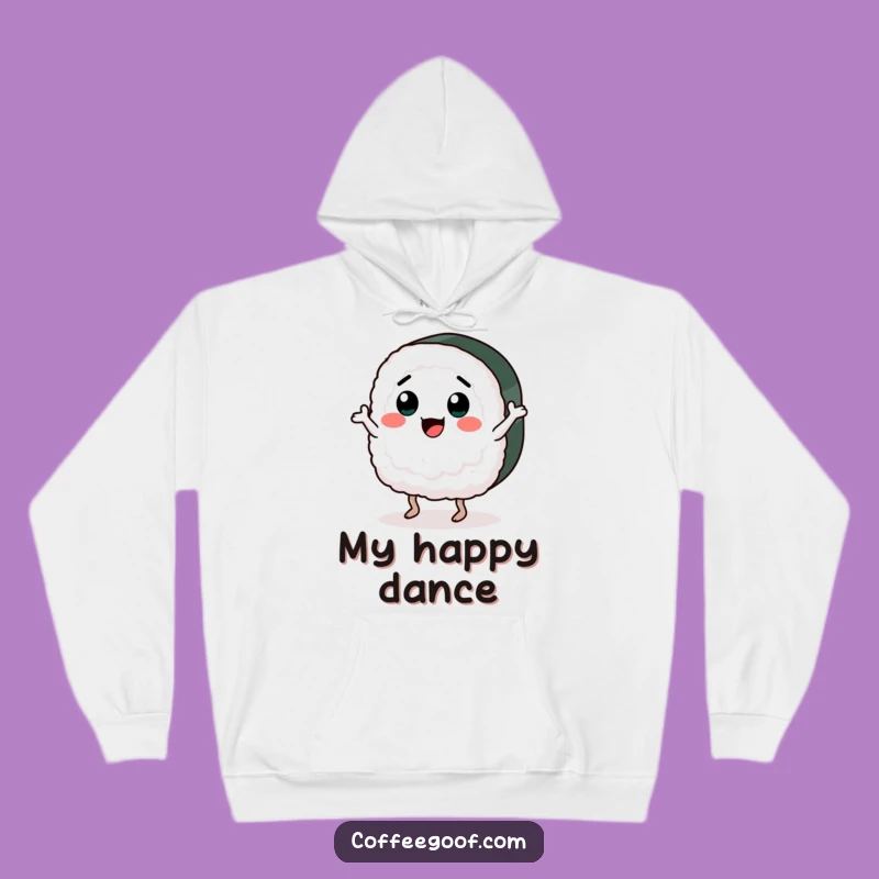Funny Hoodie: Dancing Sushi Design, Cozy Apparel, Ultimate Funny Gift for Food Lovers