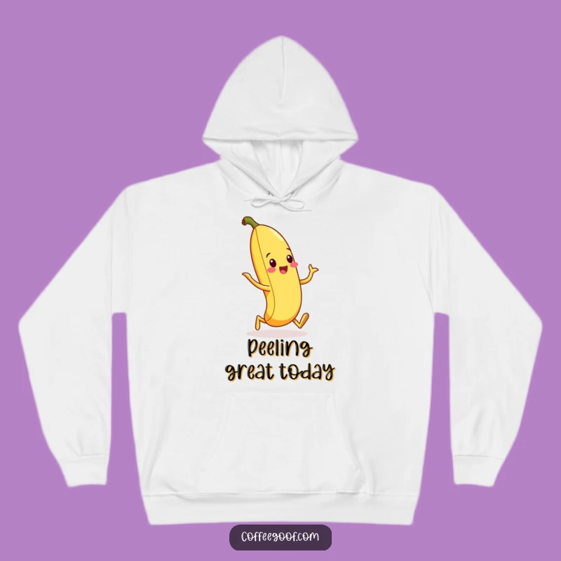 Funny Banana Peel Silly Walk Hoodie - Cozy Up with Comedy!