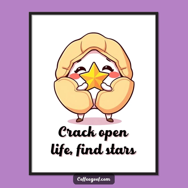 Free Printable Wall Art: Fortune Cookie Star Reveal Humorous Downloadable Decor
