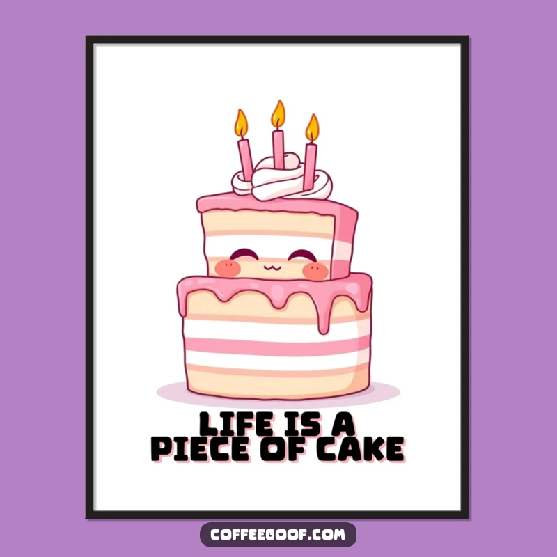 Free Printable Wall Art: Funny Cake Character Decor for a Whimsical Home