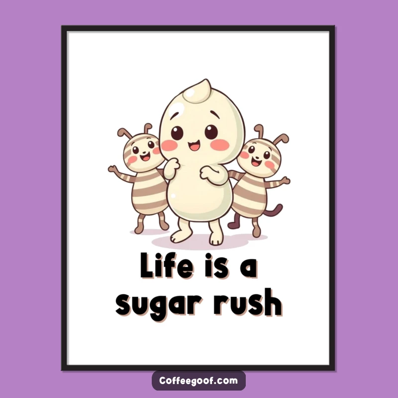 Free Printable Wall Art: Funny Candy Character Decor for a Playful Room