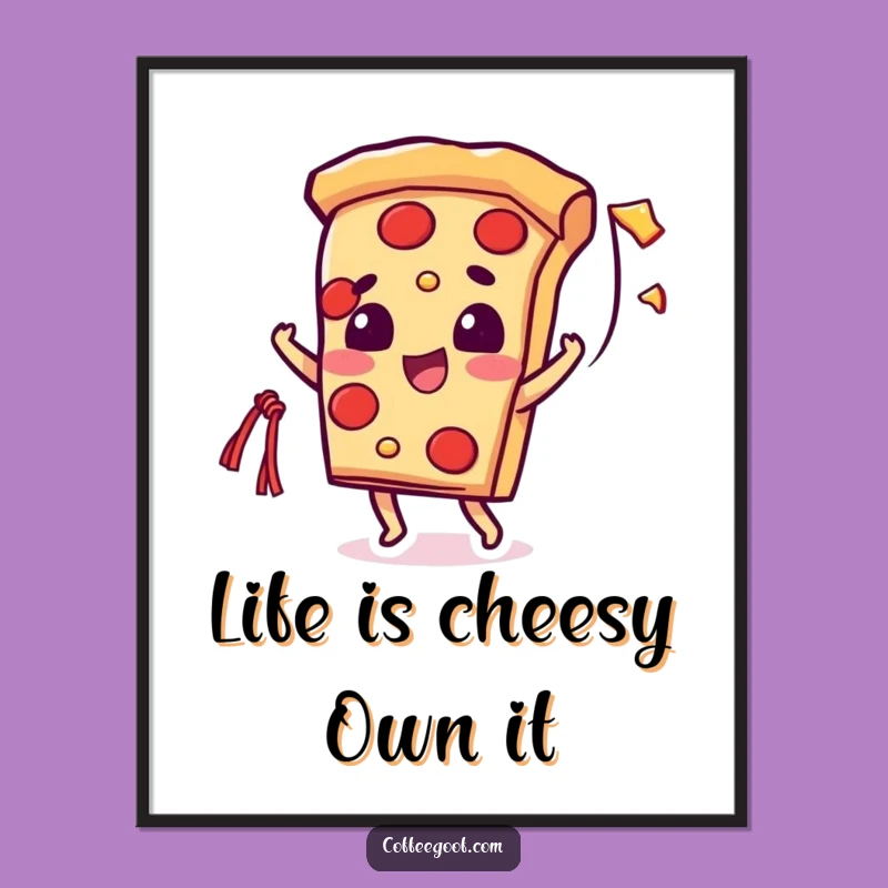 Free Printable Pizza Wall Art: Cheesy String Throw Downloadable Decor!