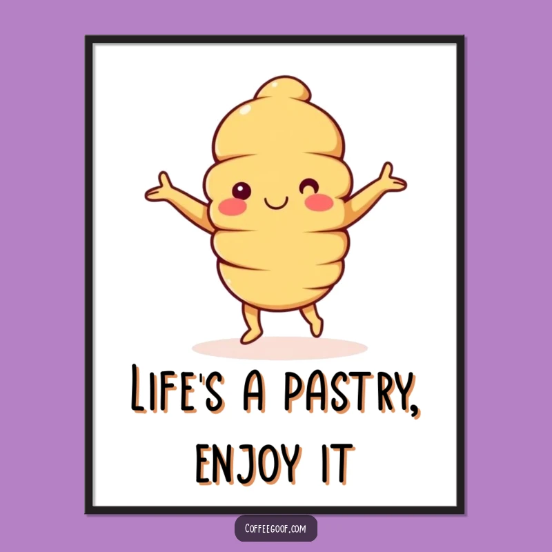 Free Printable Croissant Wall Art: Whimsical French Decor Downloadable Gift!