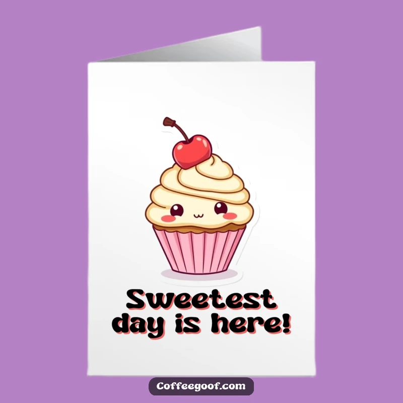 Free Printable Birthday Card: Cupcake Cherry Fun, Hilarious Downloadable Gift!