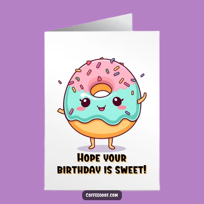 Free Printable Donut Birthday Card - Sweet & Funny Downloadable Gift!