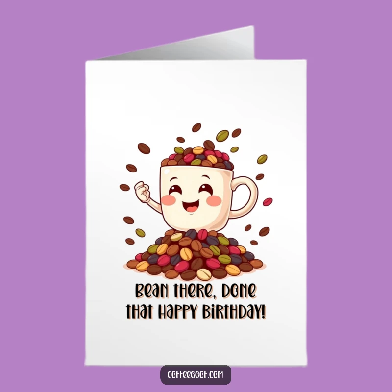 Free Printable Funny Birthday Card: Juggling Coffee Mug, Perfect Downloadable Gift for Coffee Lovers