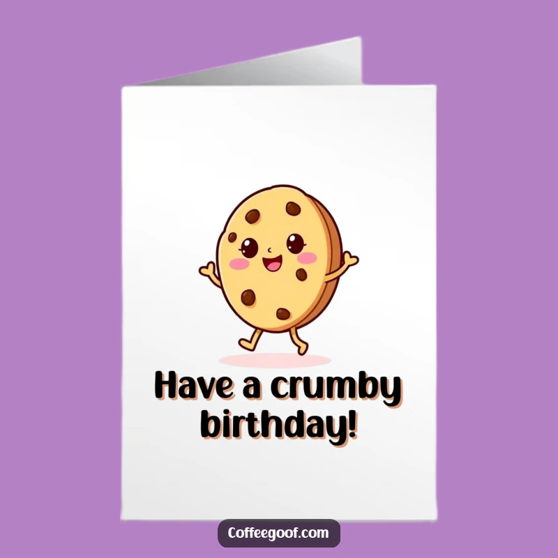 Free Printable Birthday Card: Jigging Cookie for a Sweet Celebration and Laughs
