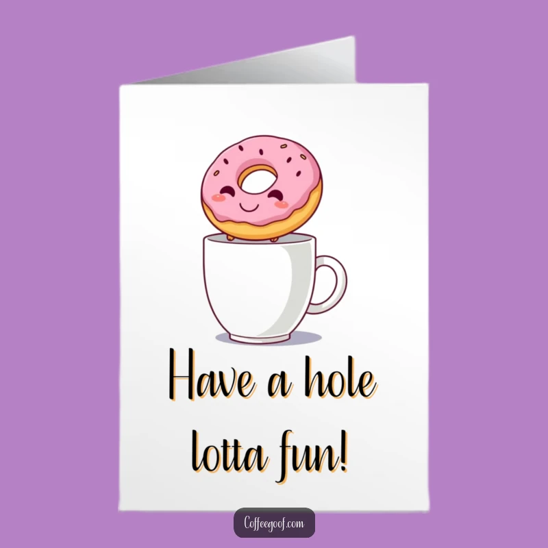 Funny Free Printable Donut Birthday Card - Leap into Fun Downloadable Gift
