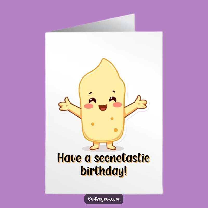 Free Printable Scone Birthday Card - Hugs & Humor Downloadable!