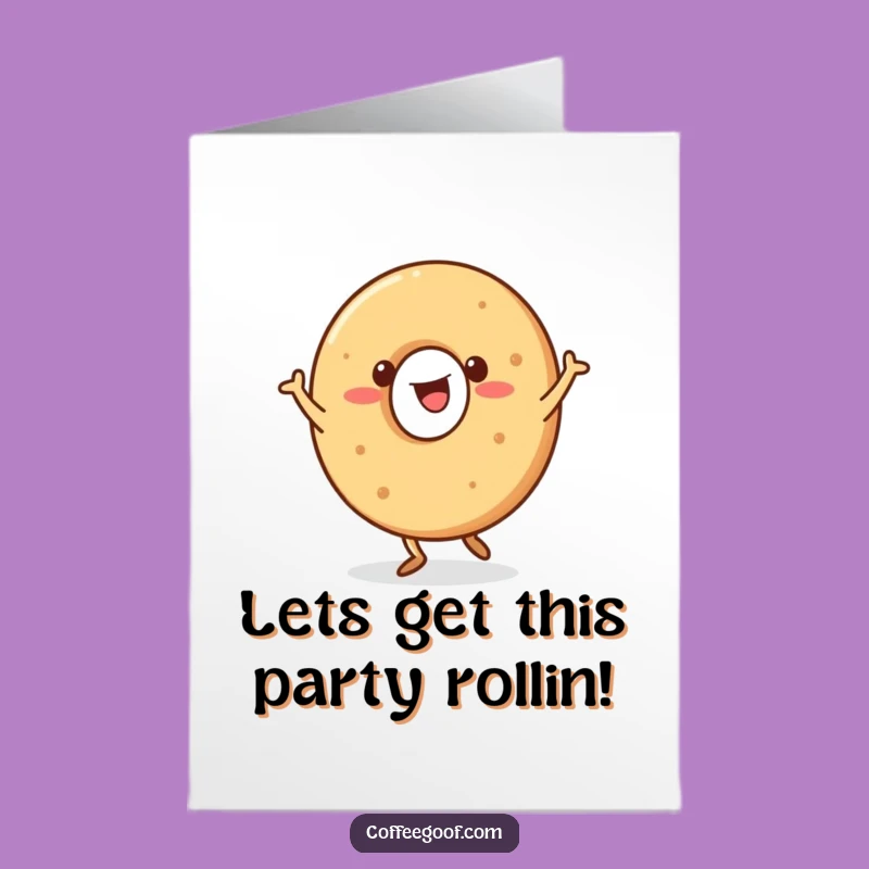 Free Printable Bagel Birthday Card - Jigging with Joy Downloadable!