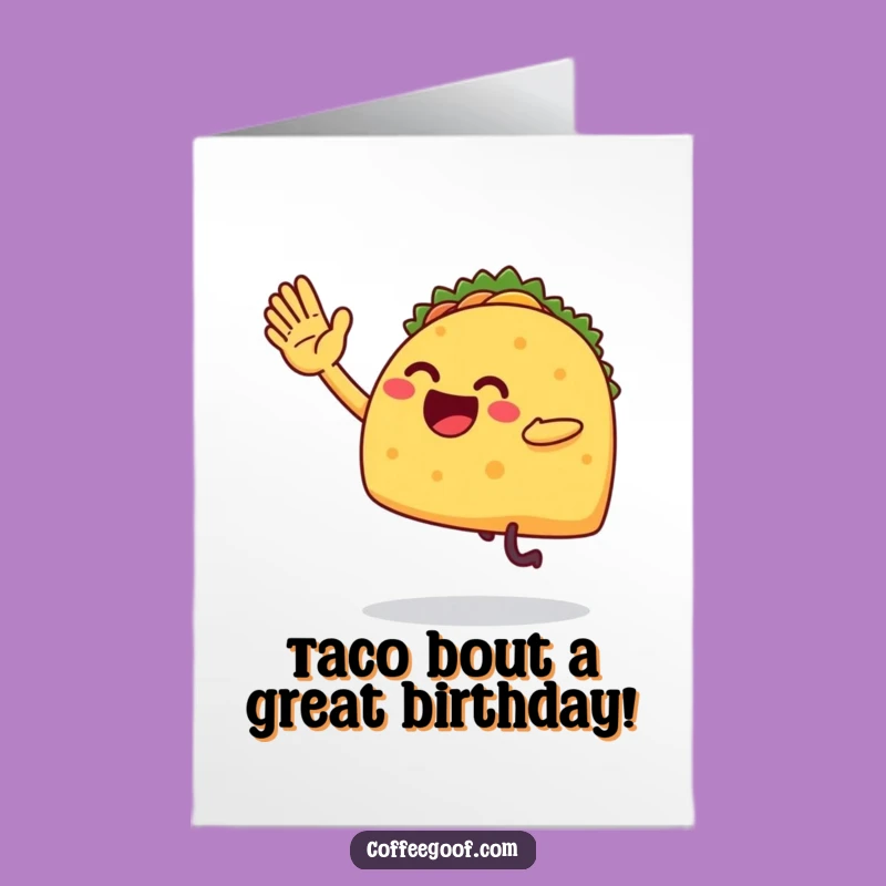 Funny Free Printable Taco Birthday Card - Fiesta of Fun Downloadable