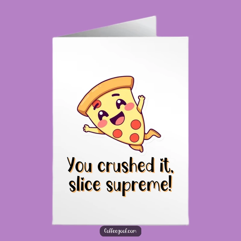 Free Printable Congrats Card: Pizza Dive, Celebrate Big with Downloadable Humor