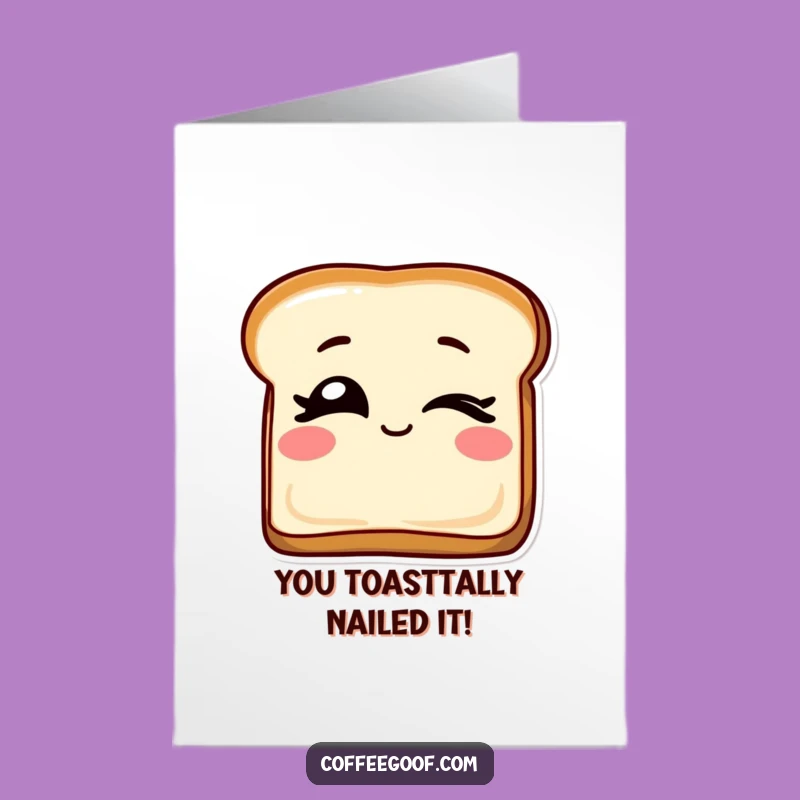 Free Printable Congratulations Card: Winking Toast Fun, Print at Home for Laughs