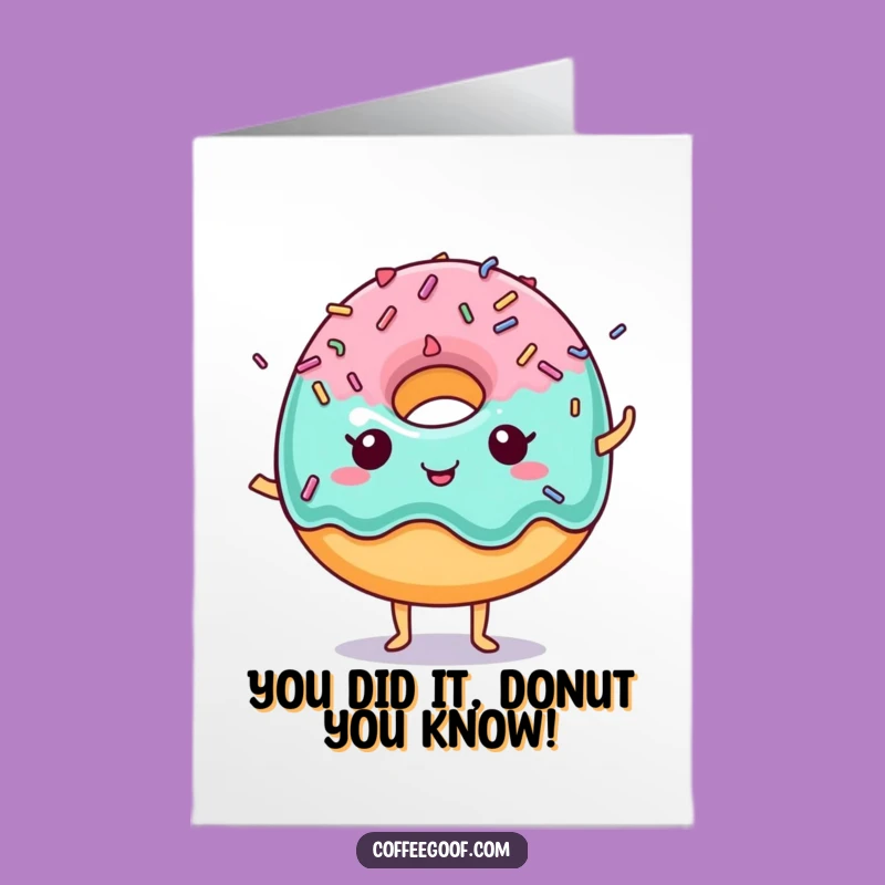 Free Printable Donut Congratulations Card - Deliciously Fun Downloadable!