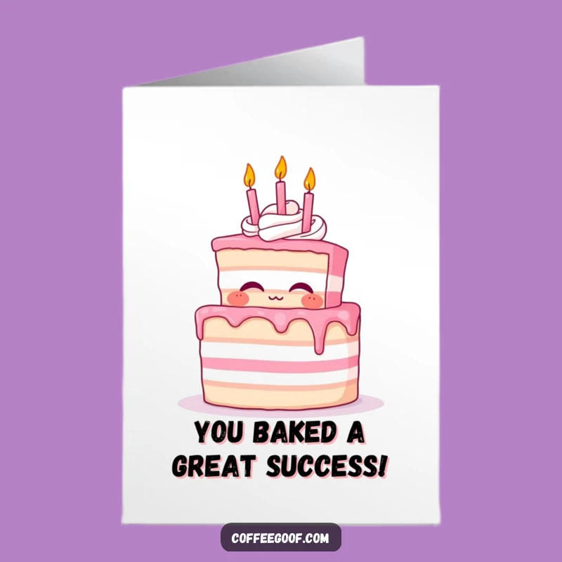 Free Printable Cake Congratulations Card: Humorous Downloadable for Big Wins