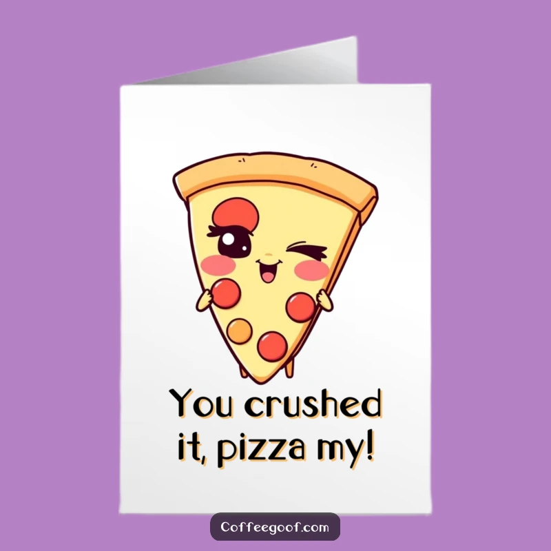 Free Printable Pizza Card: Cheesy Congratulations Downloadable Gift!