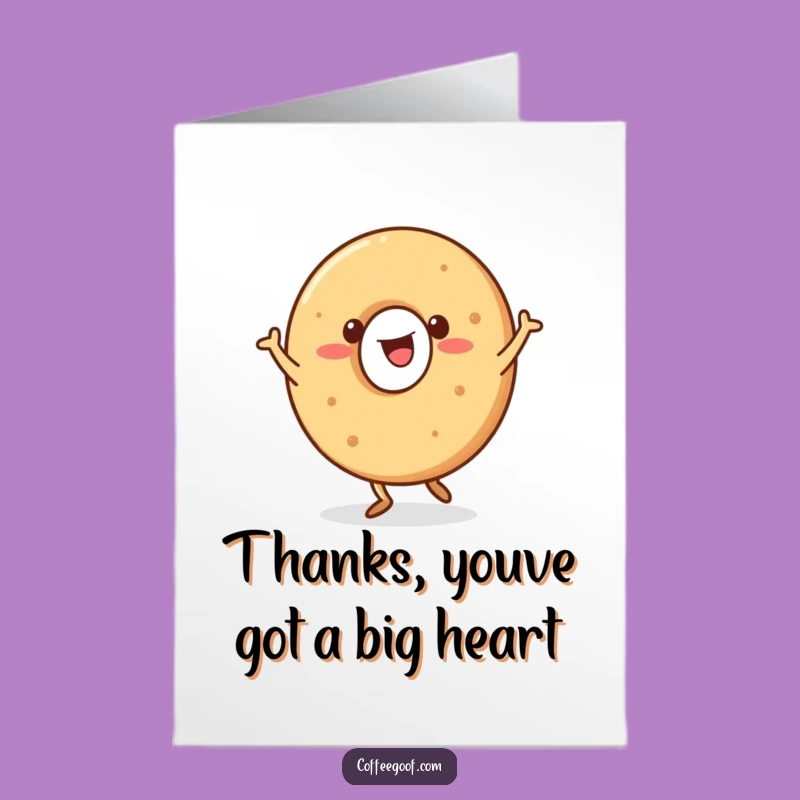 Free Printable Bagel Thank You Card - A Jig of Gratitude!