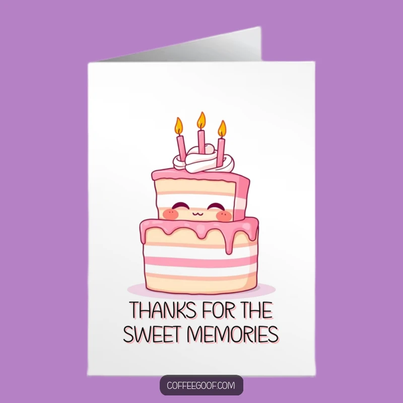 Free Printable Thank You Cake Card: Funny Downloadable for Sweet Gratitude