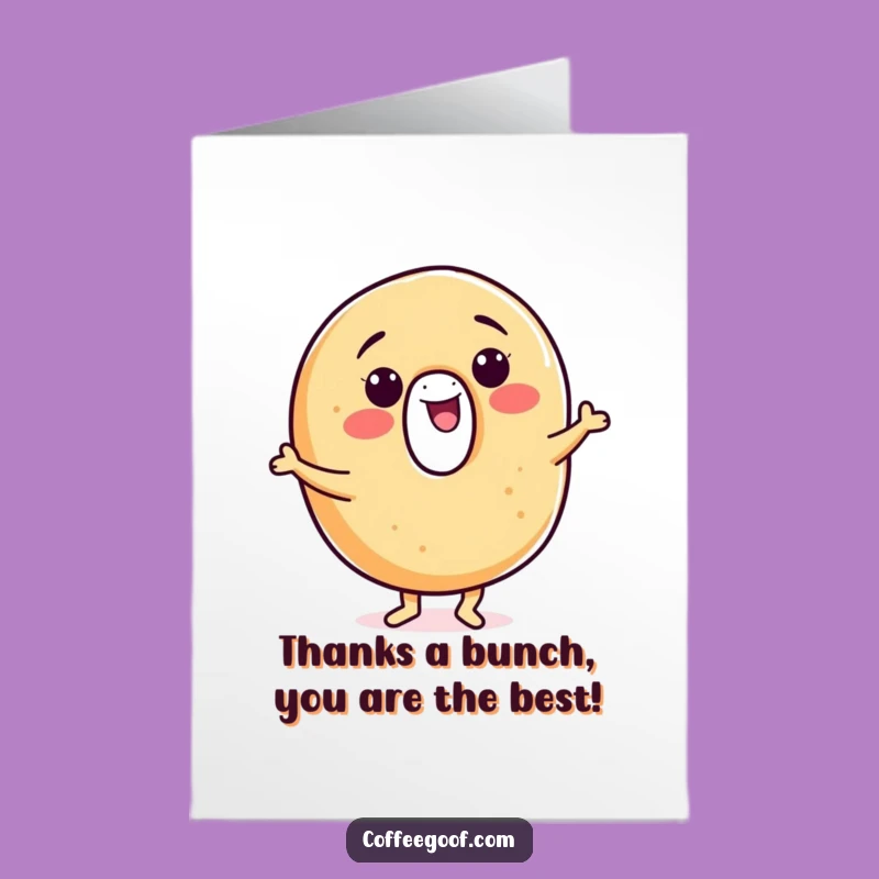 Free Printable Thank You Card: Bagel Jigs - Funny Downloadable Gift