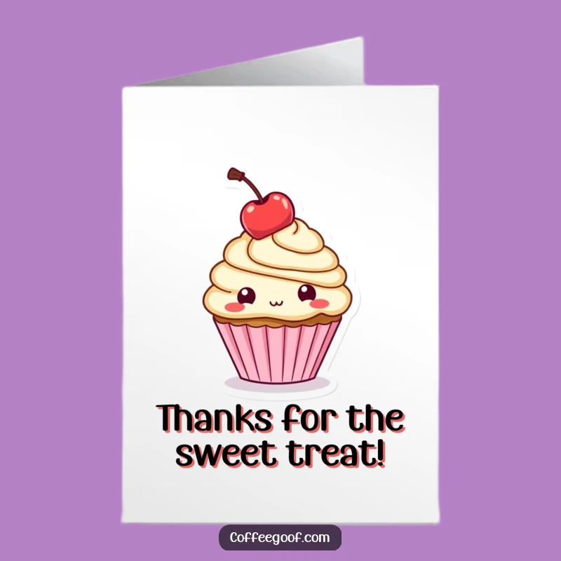 Free Printable Thank You Card: Cupcake Cherry Thanks, A Downloadable Gift!