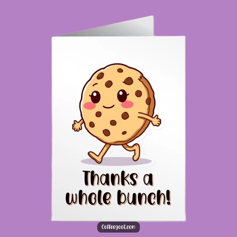 Free Printable Thank You Cookie Card - Funny Downloadable Gift for Cookie Fans