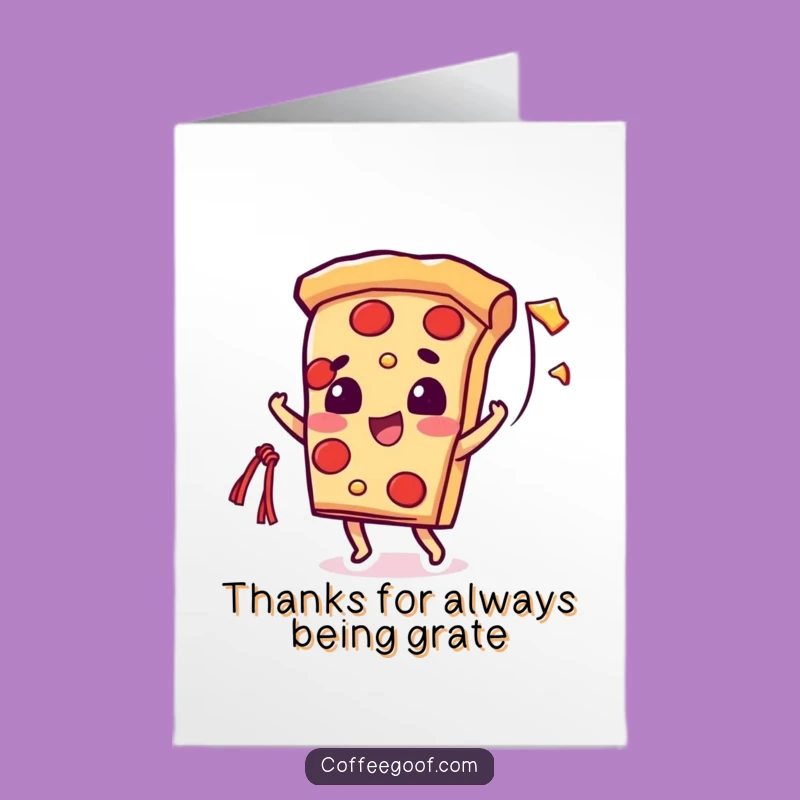 Free Printable Pizza Thank You Card: Cheesy String Throw Downloadable Gratitude!