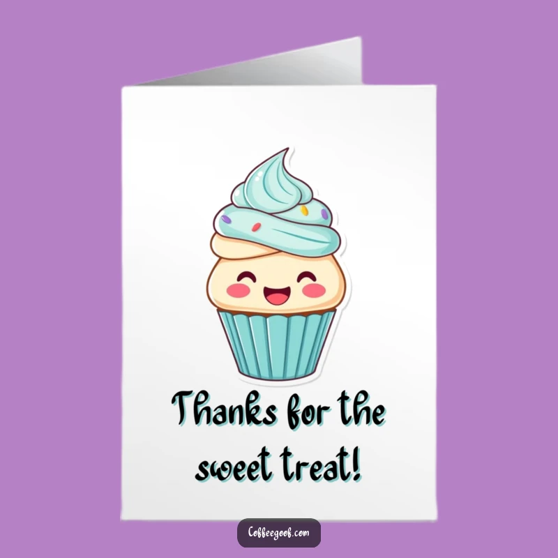 Free Printable Thank You Card: Cupcake Frosting Gratitude, Sweet Thanks Download