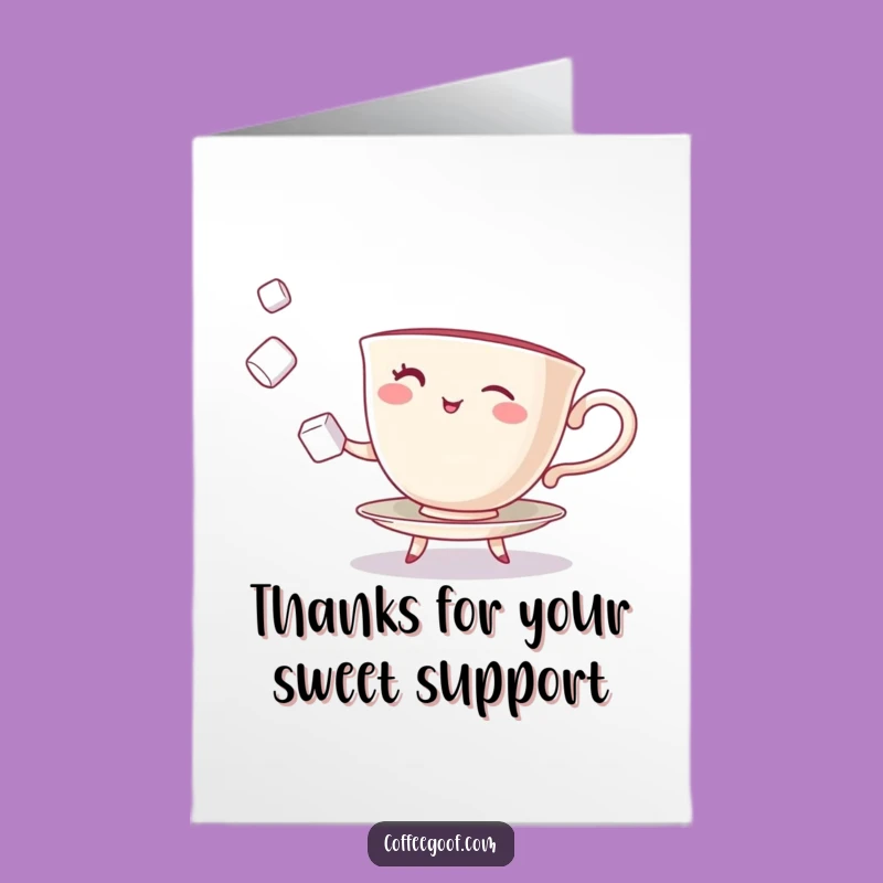 Free Printable Teacup Thank You Card - Sweet Juggling Gratitude!