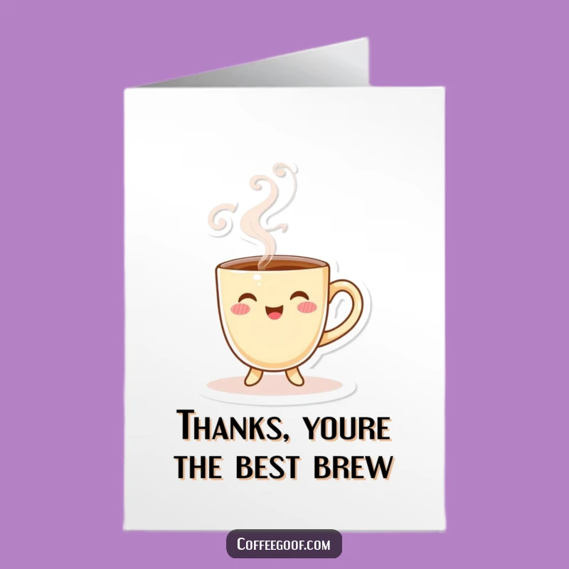Free Printable Coffee Cup Thank You Card - Brew Up Some Gratitude!