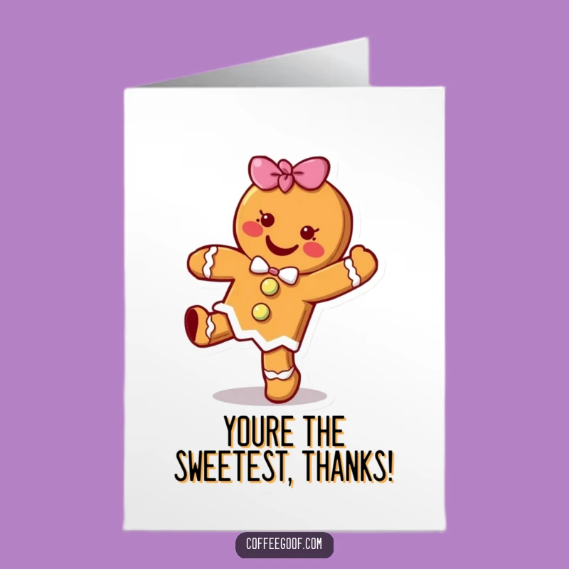 Free Printable Gingerbread Thank You Card: Hoppy Gratitude Downloadable