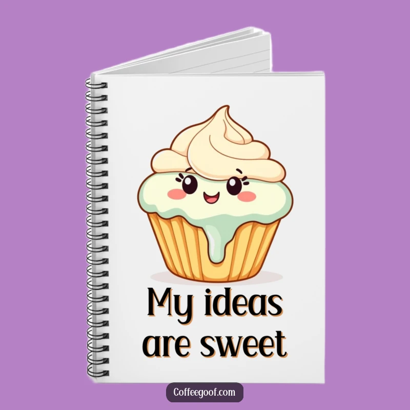 Funny Dancing Cupcake Notebook - Journal for Your Sweetest Ideas