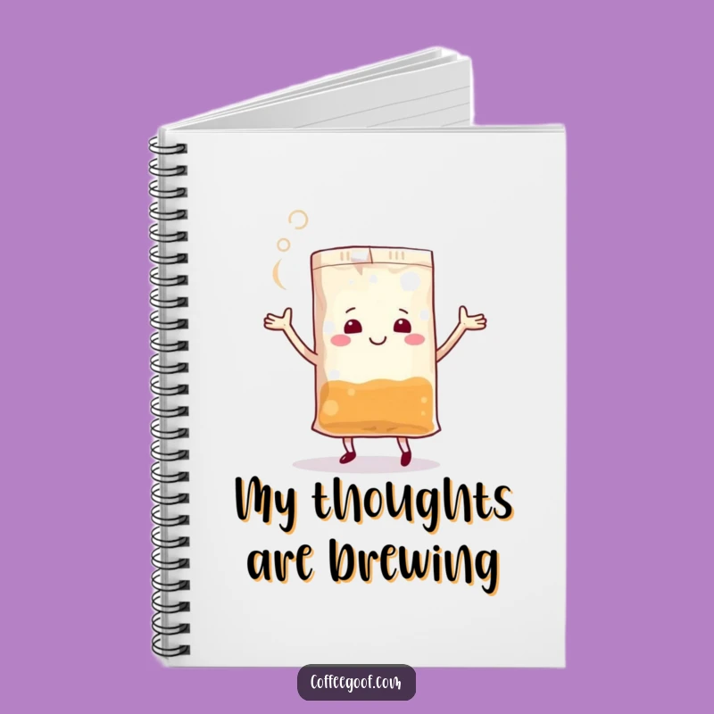 Funny Dancing Teabag Notebook: Jot Down Ideas with Steamy Flair, Great Gift