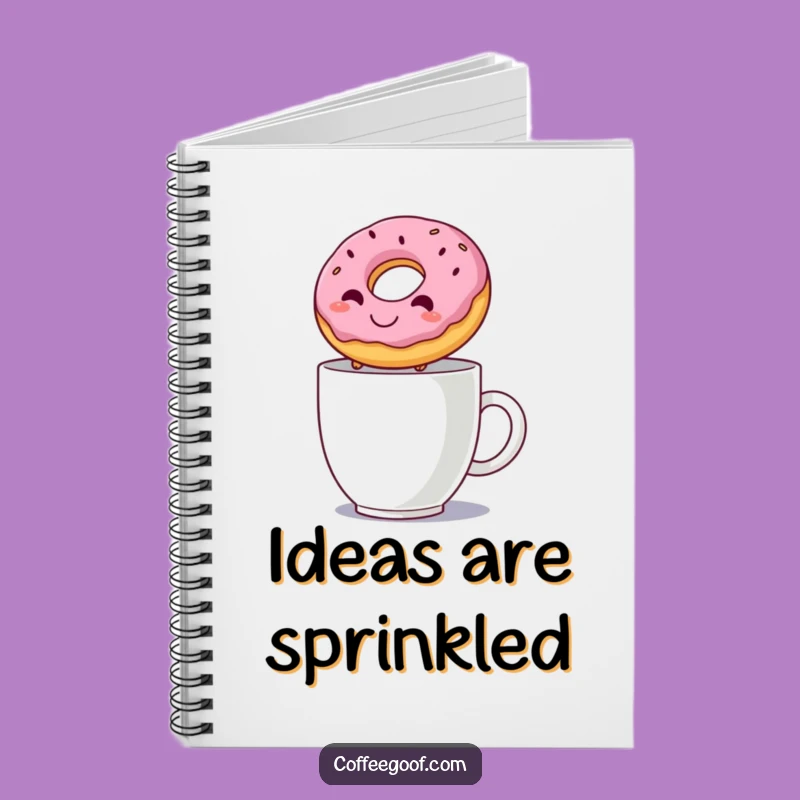 Funny Donut Leap Notebook - Hilarious Journal for Sweet Ideas