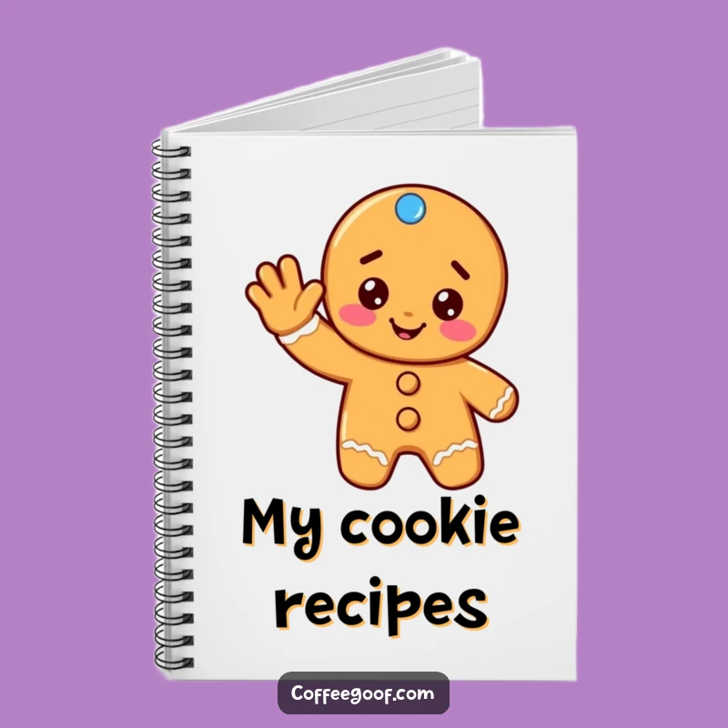 Funny Gingerbread Notebook: Jot Down Holiday Ideas with a Wave